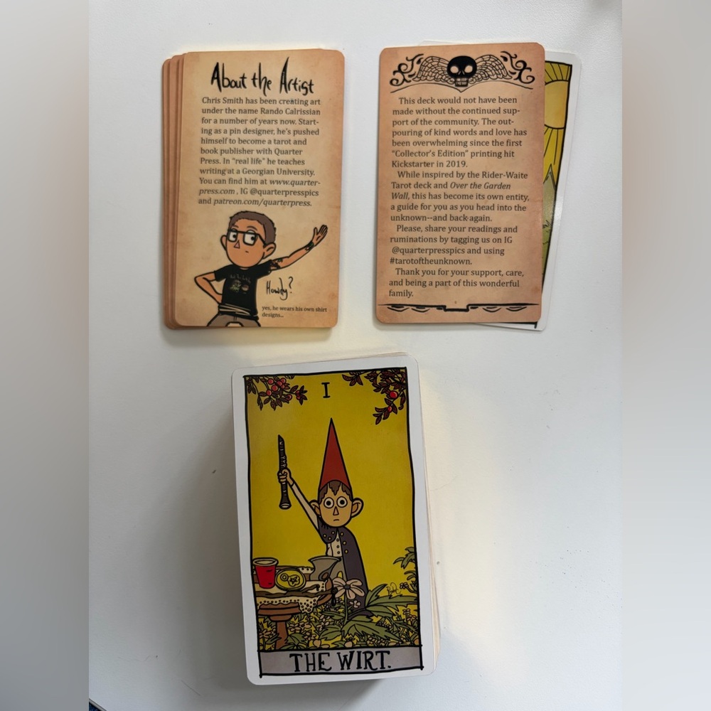 Tarot of the Unknown Over the Garden Wall Tarot Cards by Quarter Press. - Picture 9 of 9